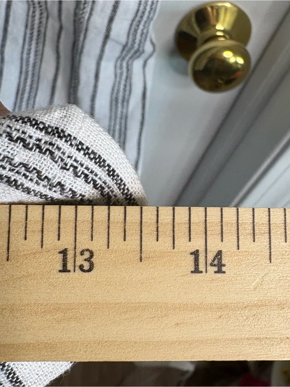 Time&Tru XL Wide-Leg Pants Linen Blend Woven Stripe Elastic Patch Pockets Beach - Picture 11 of 11